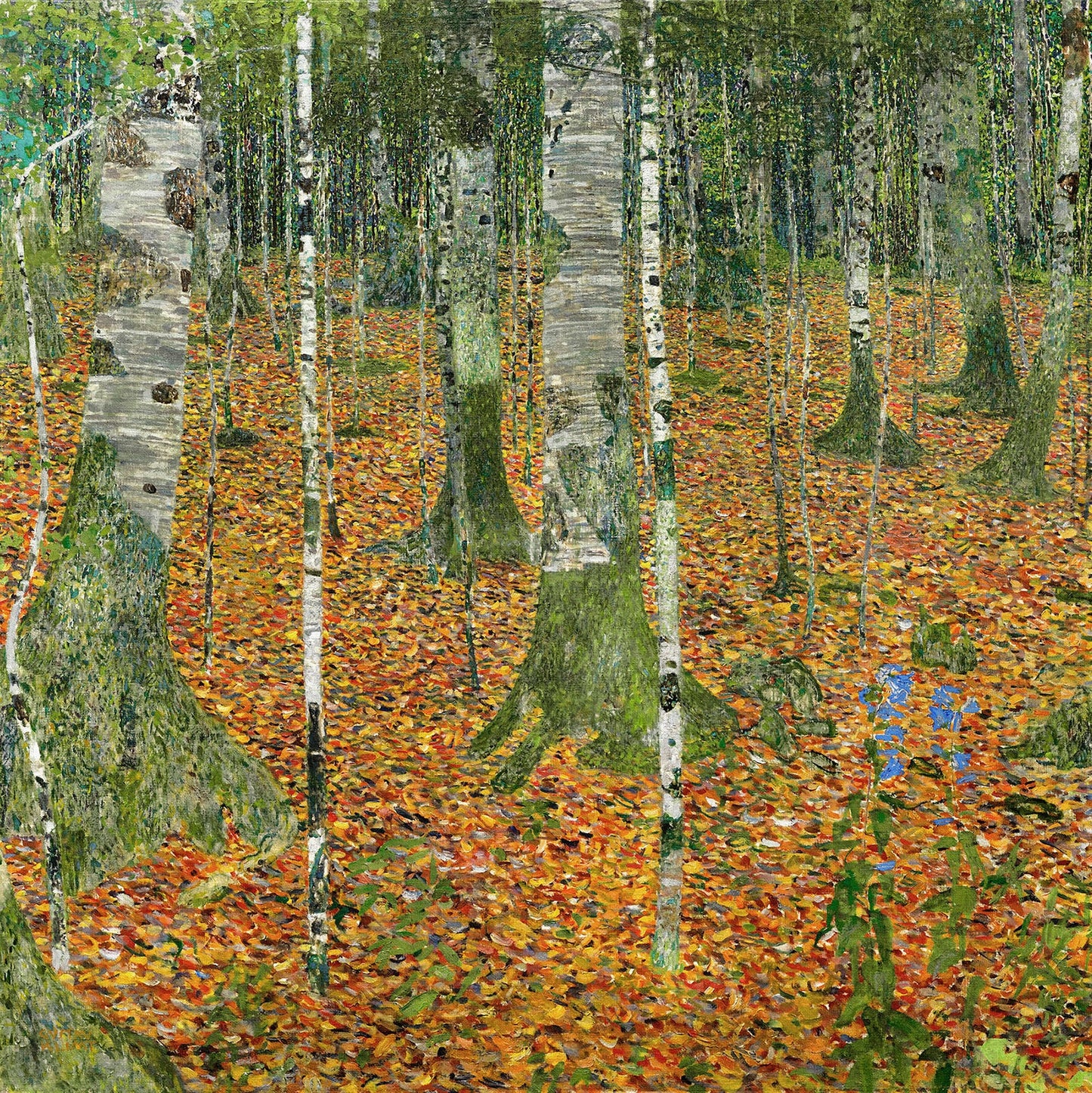 La Forêt de bouleaux - Gustav Klimt