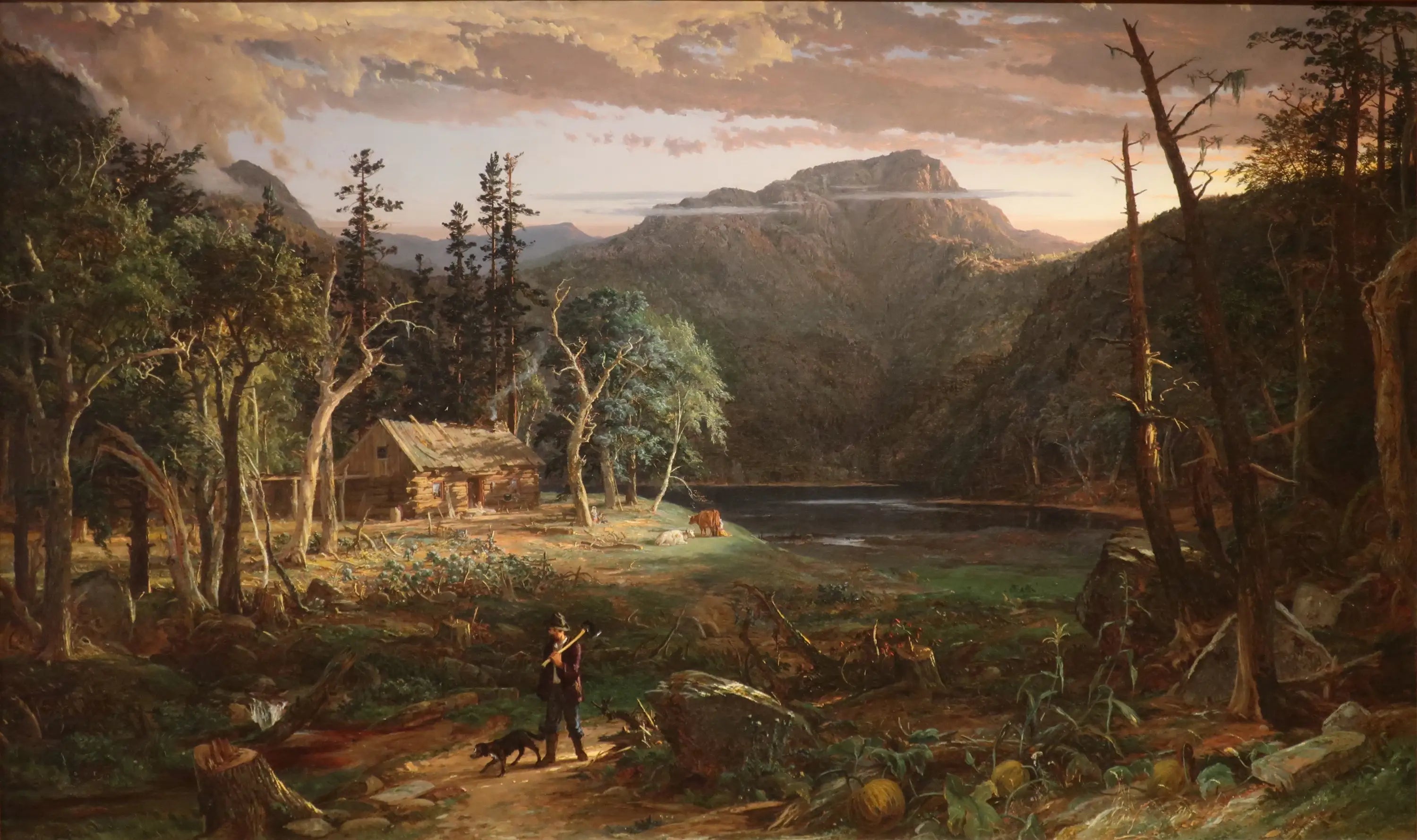 L’arrière-pays de l’Amérique - Jasper Francis Cropsey - Alpha Reproduction