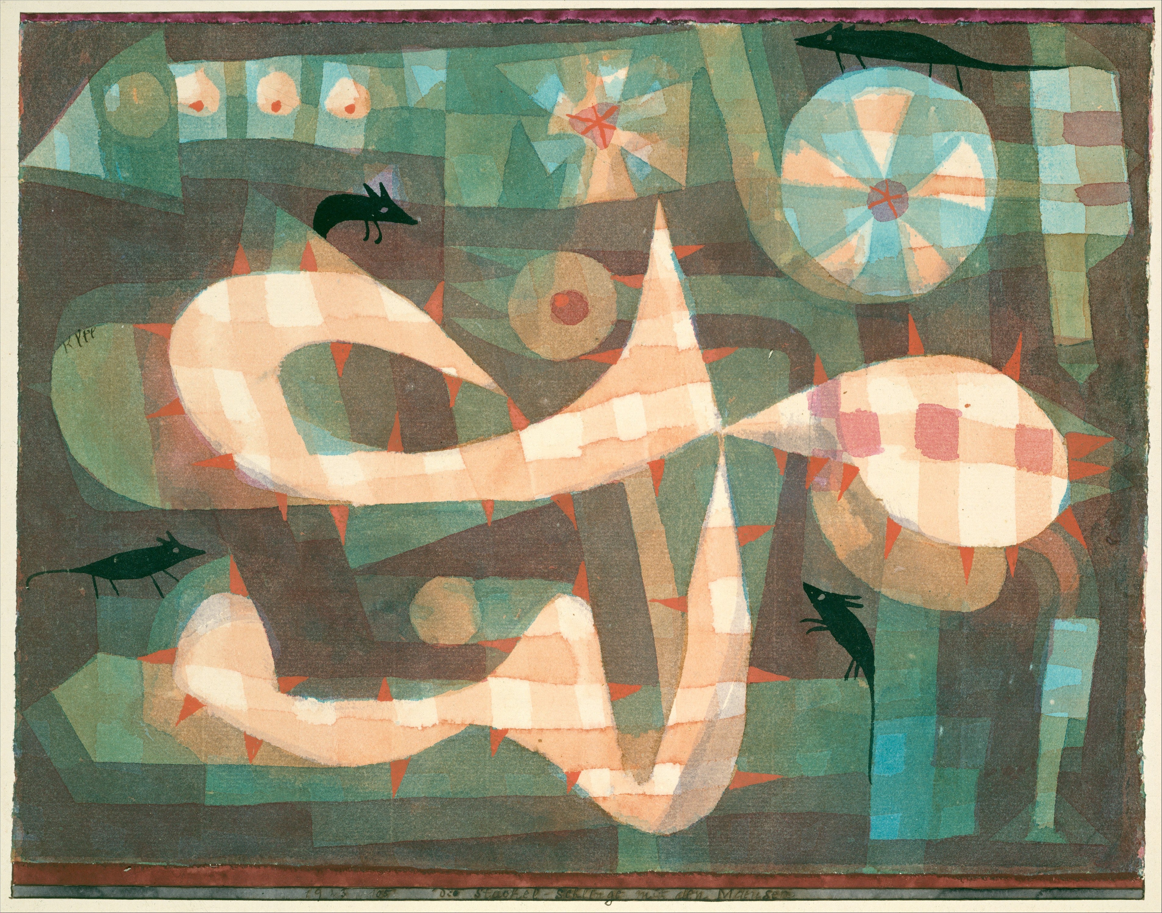 Piikkilanka hiirten kanssa - Paul Klee