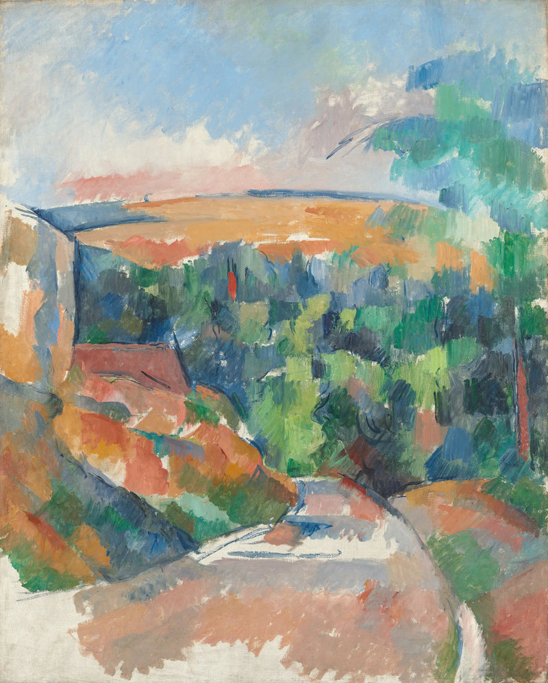 Kiertävä tie; Kevätaamu Saint-Antoninissa - Paul Cézanne