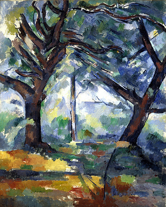 Reproduction du tableau « Les Grands Arbres - Paul Cézanne » par Alpha Reproduction en peinture à l’huile