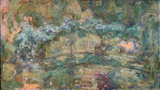 Reproduction du tableau « La passerelle sur le bassin aux nymphéas - Claude Monet » par Alpha Reproduction en peinture à l’huile