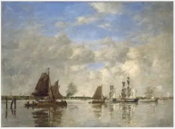 Meuse Dordrecht - Eugène Boudin