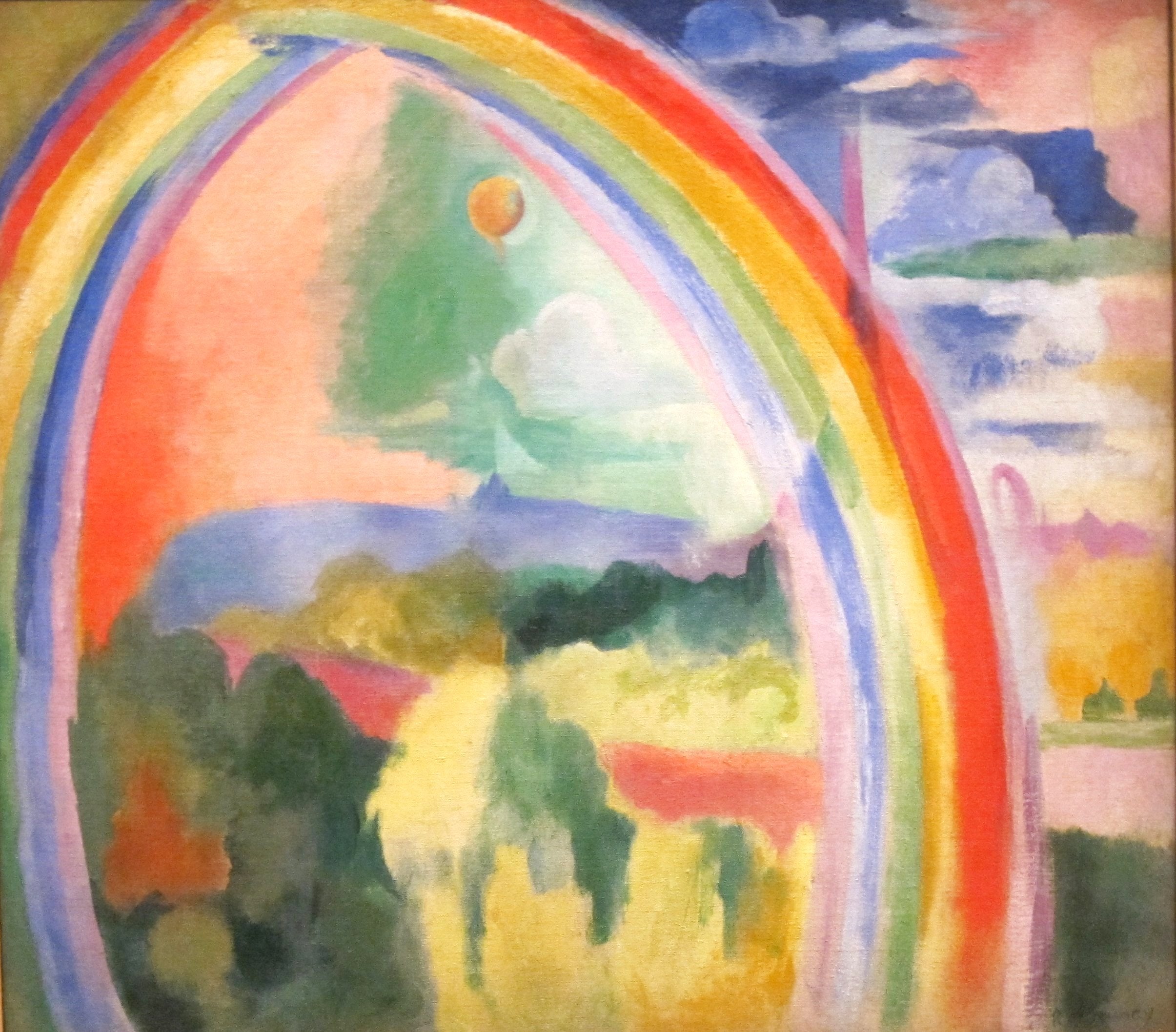 Reproduction du tableau « L'Arc-en-ciel - Robert Delaunay » par Alpha Reproduction en peinture à l’huile