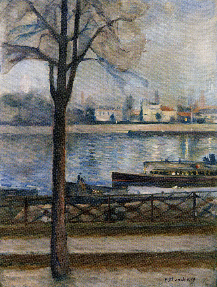 Reproduction du tableau « La Seine à Saint-Cloud - Edvard Munch » par Alpha Reproduction en peinture à l’huile