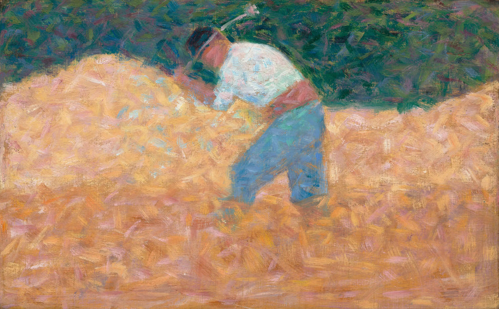 Reproduction du tableau « Le briseur de pierres - Georges Seurat » par Alpha Reproduction en peinture à l’huile