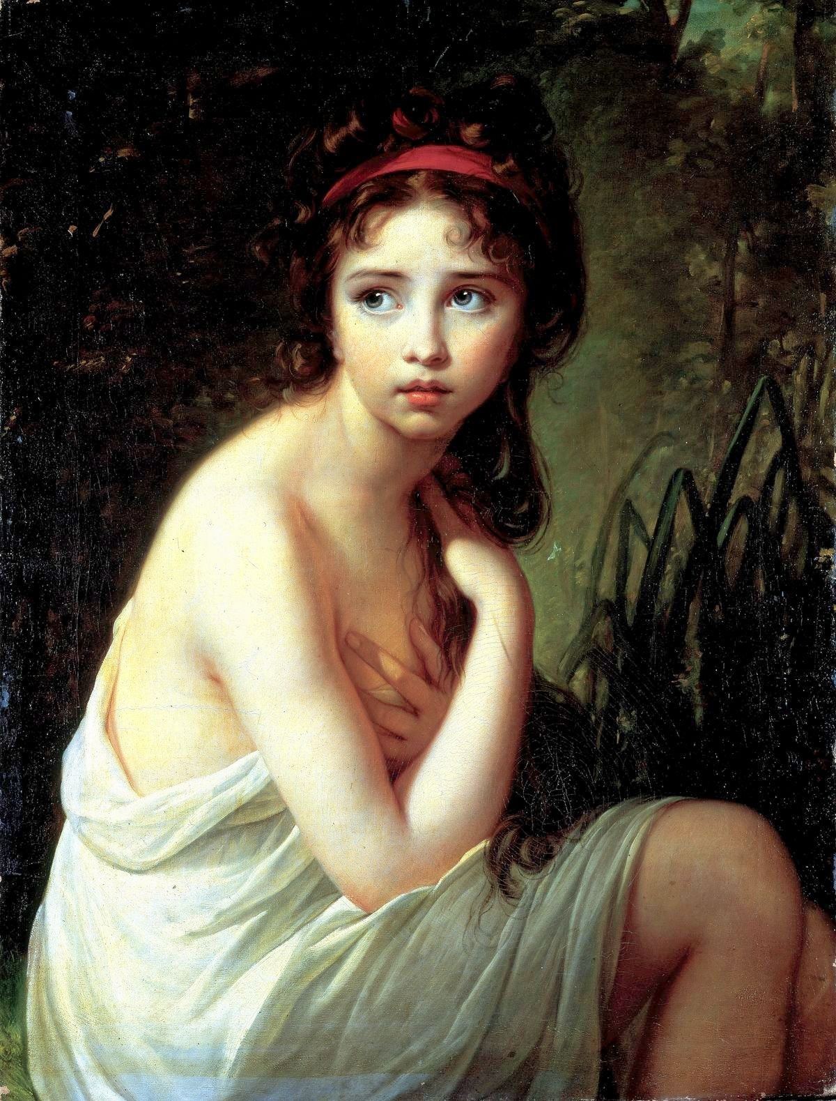 Julie Lebrun en baigneuse - Élisabeth Vigée Le Brun