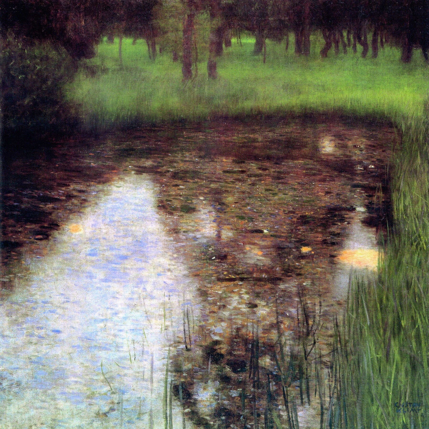 Reproduction du tableau « Le Marais - Gustav Klimt » par Alpha Reproduction en peinture à l’huile