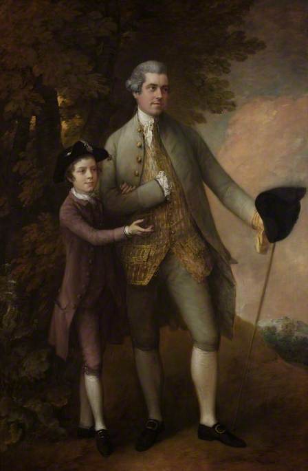 Thomas Rumbold (1736–1791) et son fils - Thomas Gainsborough