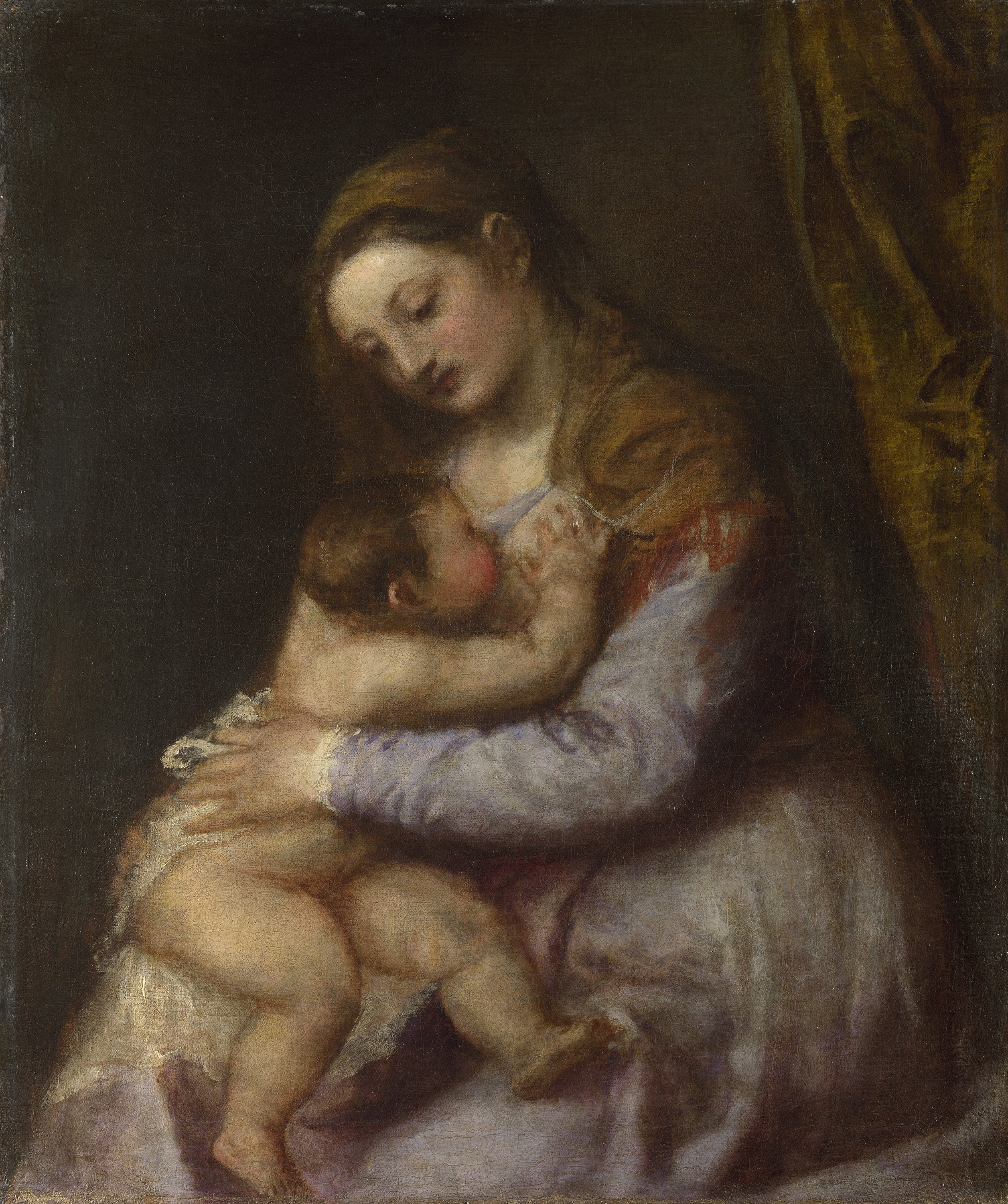La Vierge allaitant l'Enfant Jésus - Titian