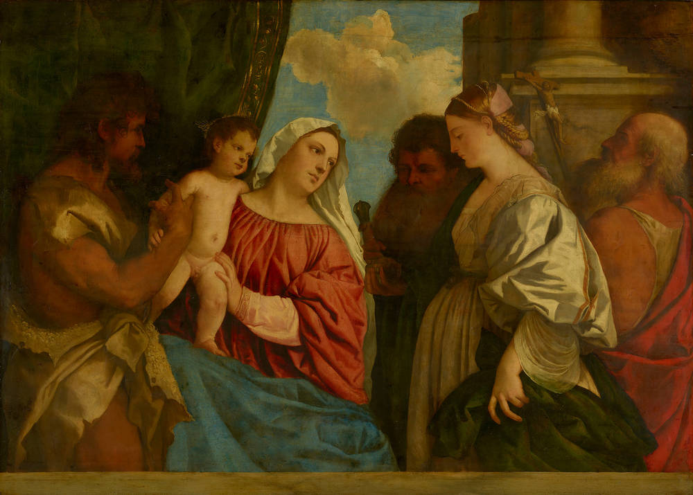 La Vierge à l'Enfant avec quatre saints - Titian