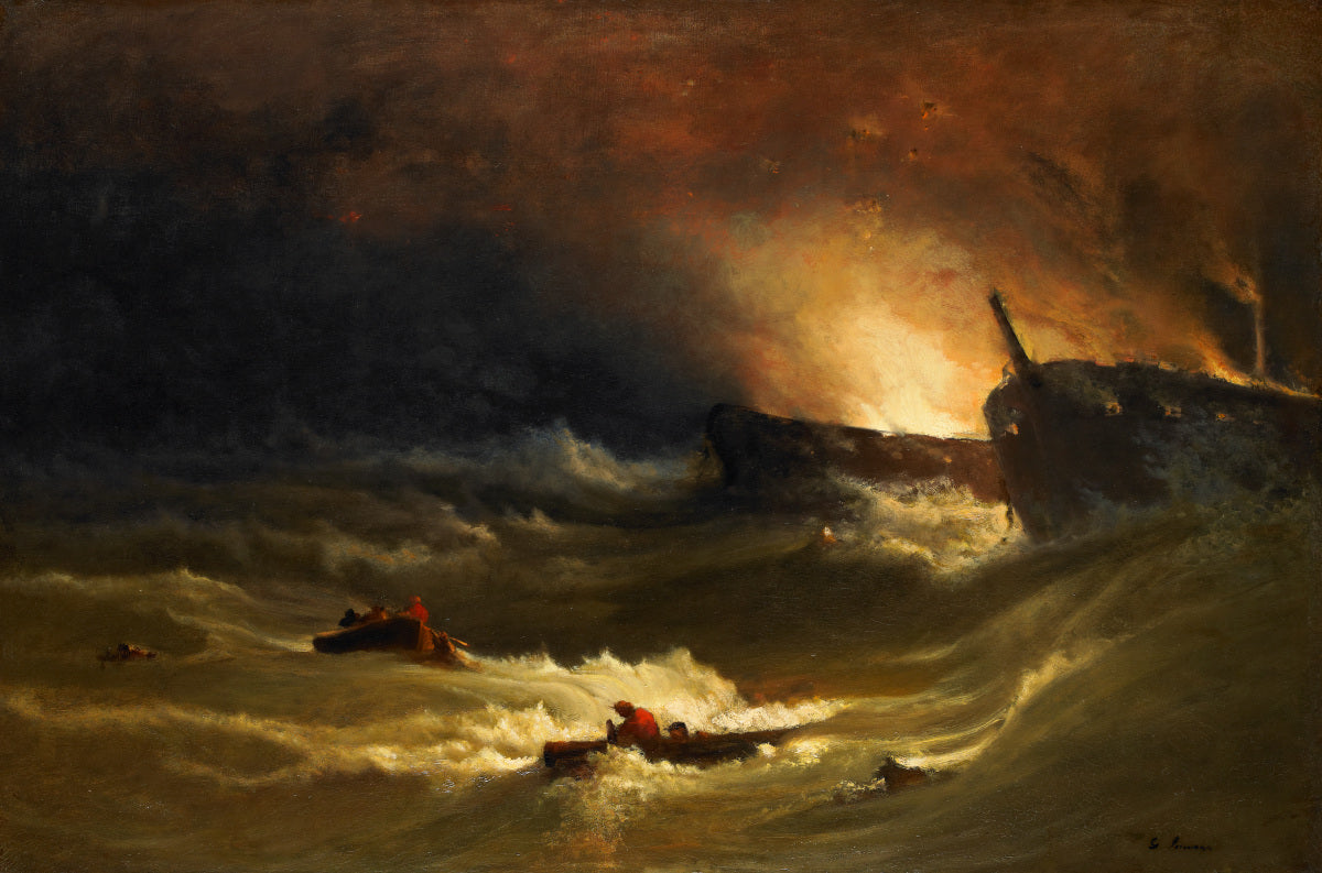 Tragédie en mer - George Inness