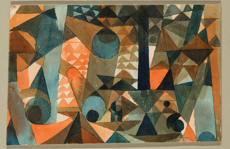 Translucencies, Orange-Blue - Paul Klee