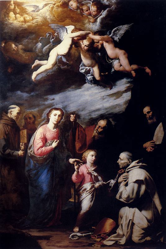 Trinitas terrestris con santi e l'Eterno Padre - Jusepe de Ribera