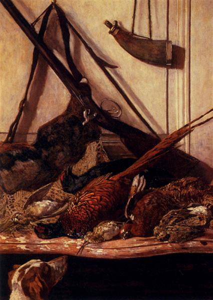 Reproduction du tableau « Trophée de chasse - Claude Monet » par Alpha Reproduction en peinture à l’huile