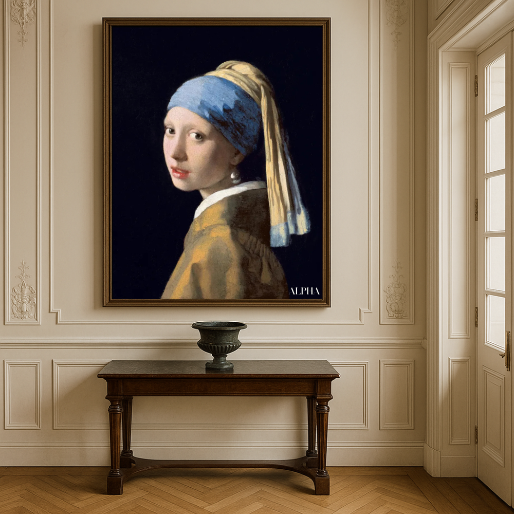 Tyttö helmikoristeella - Johannes Vermeer