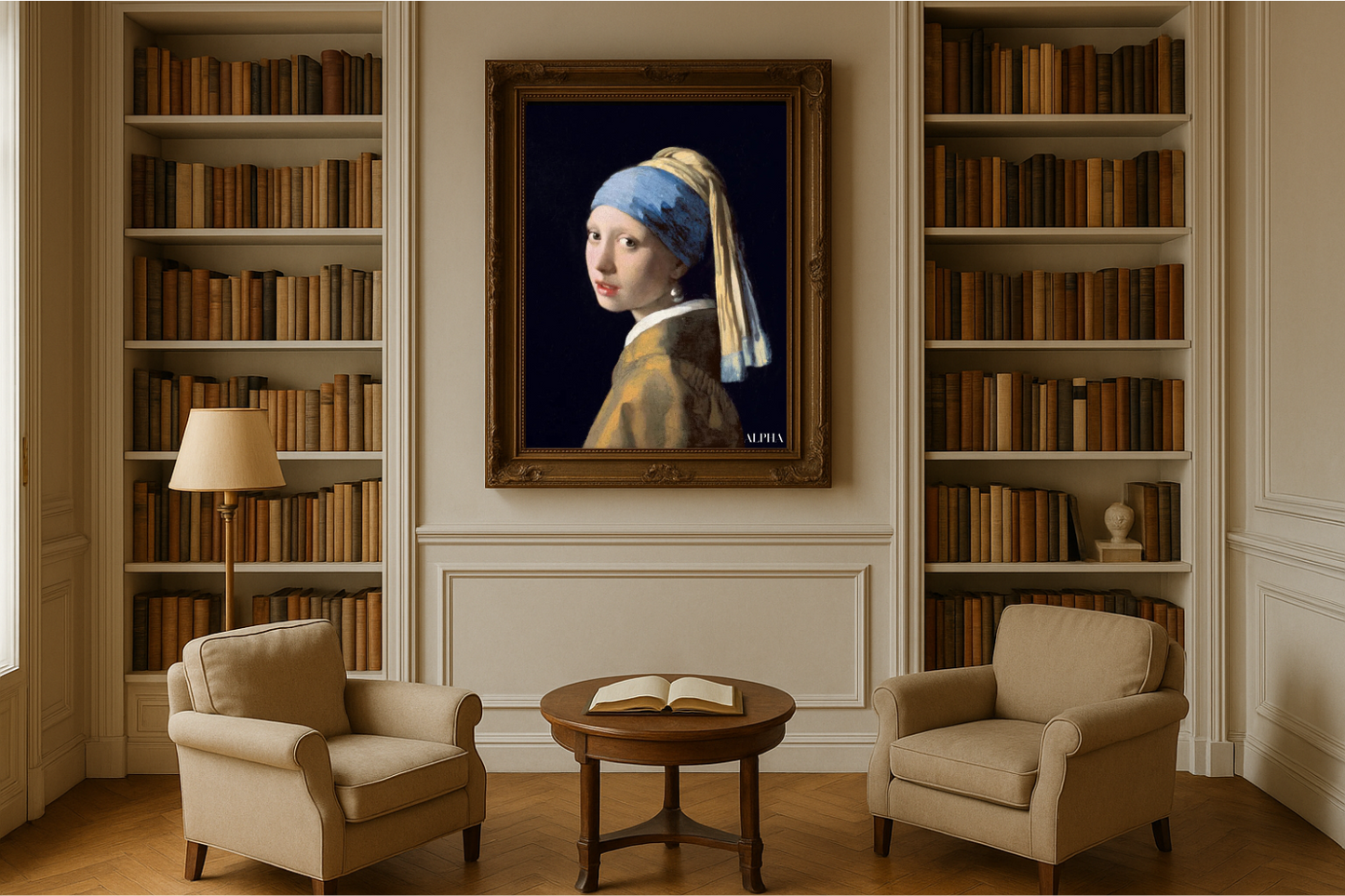 Tyttö helmikoristeella - Johannes Vermeer