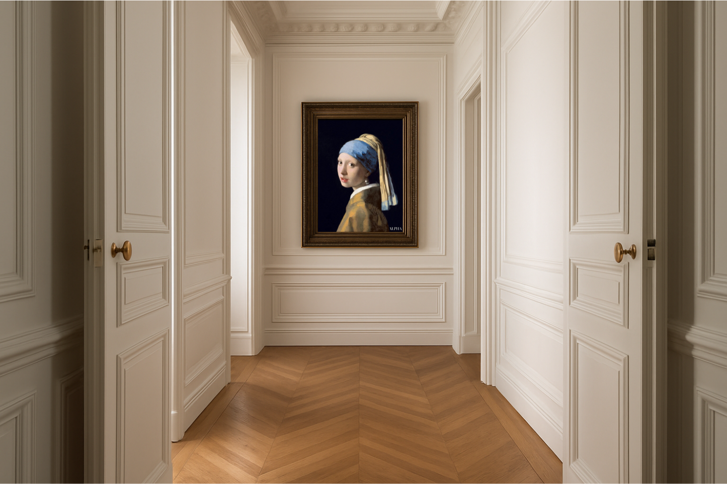 Tyttö helmikoristeella - Johannes Vermeer