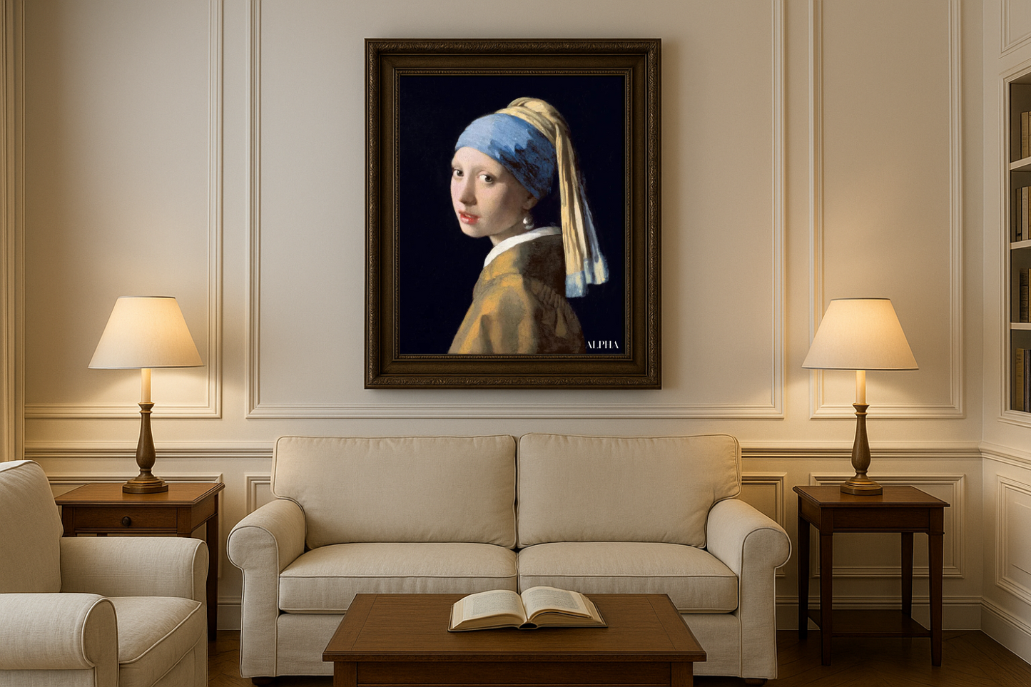 Tyttö helmikoristeella - Johannes Vermeer
