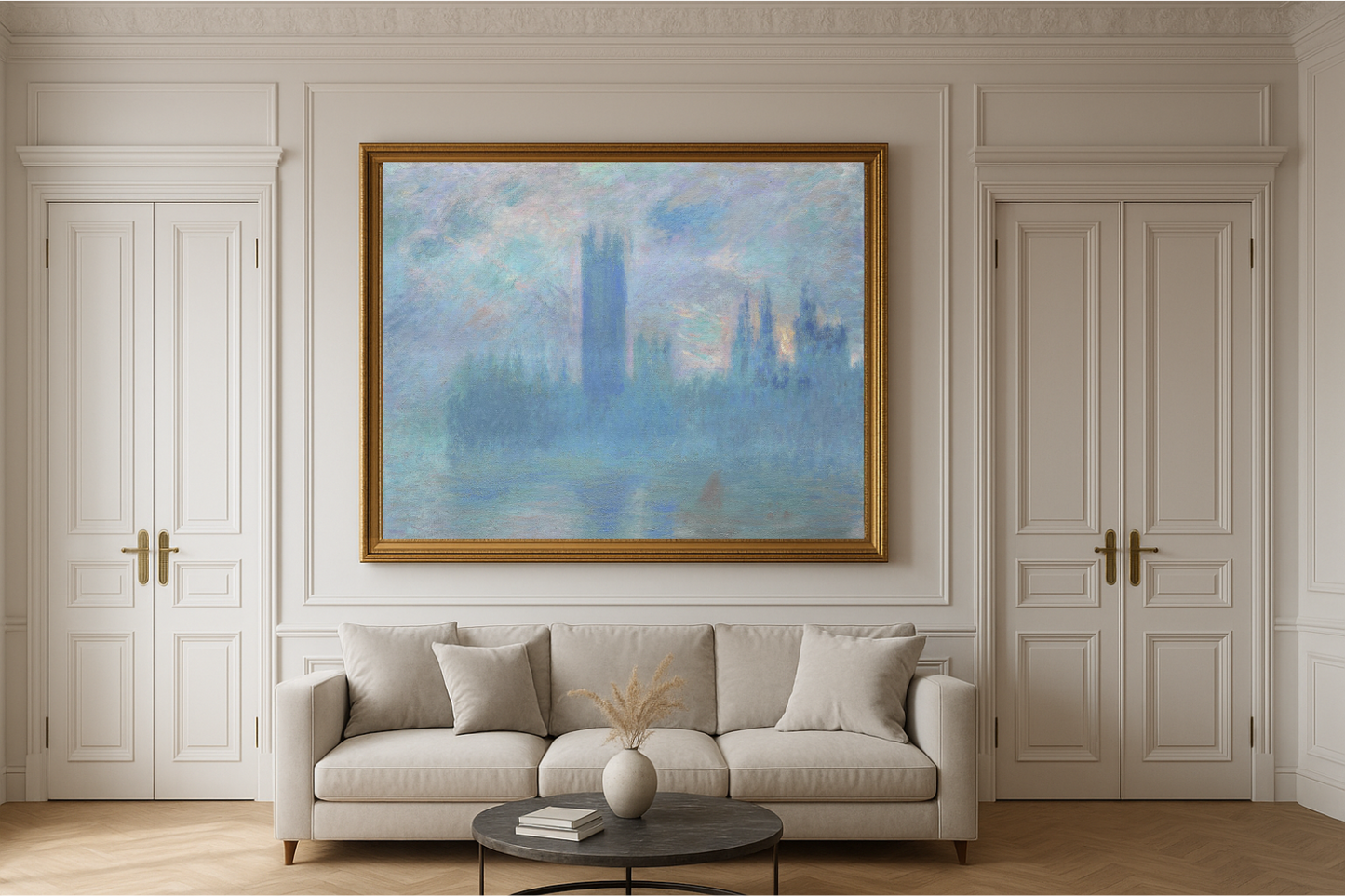 Ilman otsikkoa, nimeltään Lontoon parlamentti (W 1600) - Claude Monet