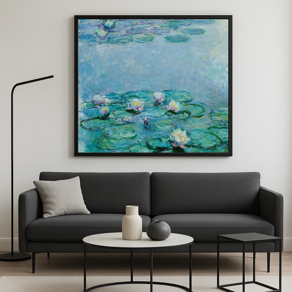 🌸 Nymphéas – Kukka-asetelman lähikuva, Claude Monet