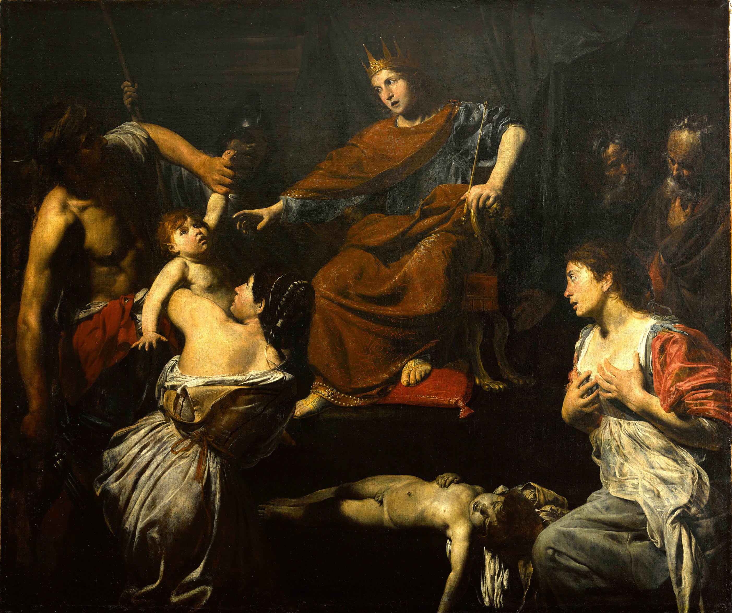 Le Jugement de Salomon - Valentin de Boulogne