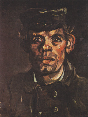 Nuoren maalaispojan pää lippalakilla - Vincent van Gogh