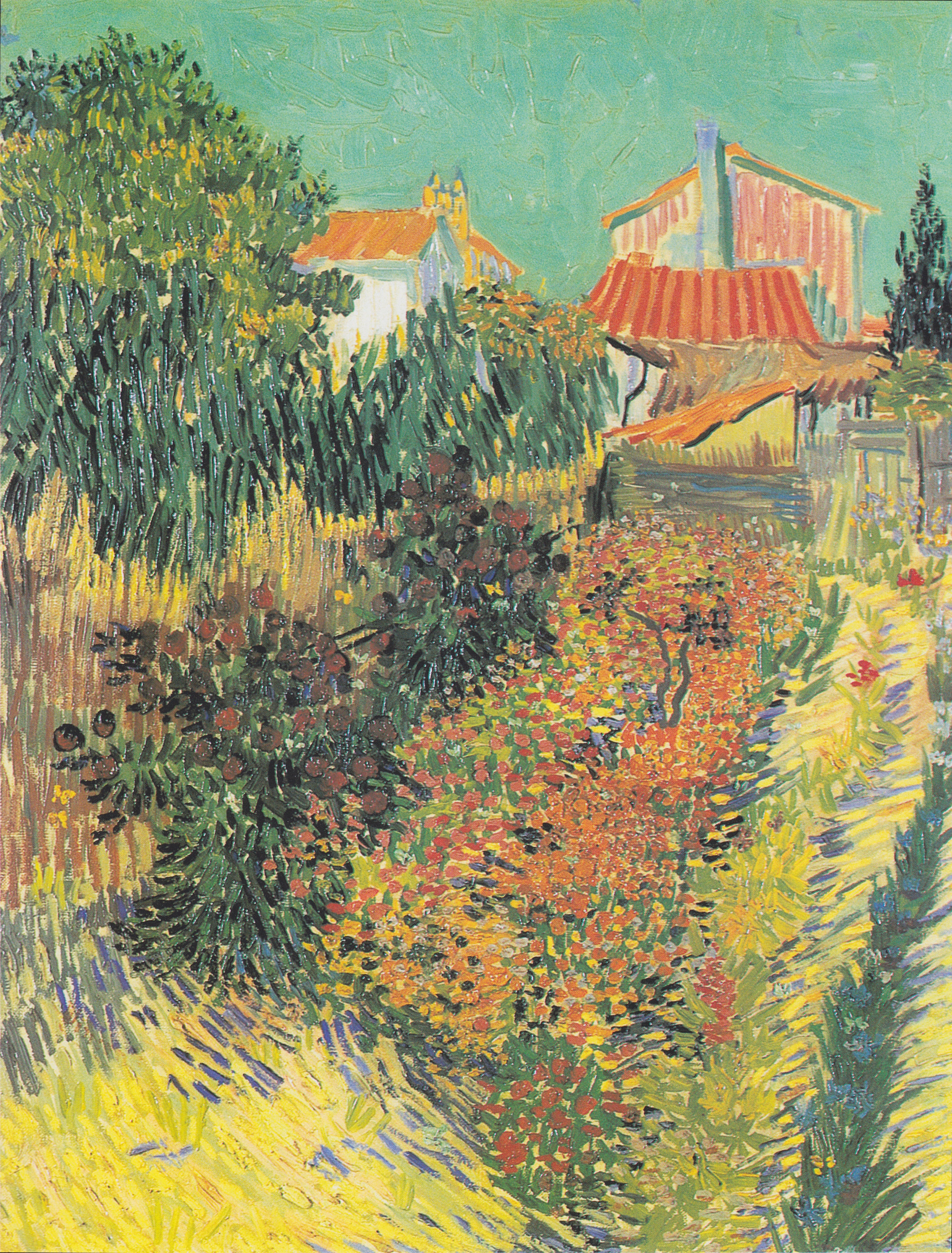 Puutarha talon takana - Vincent van Gogh