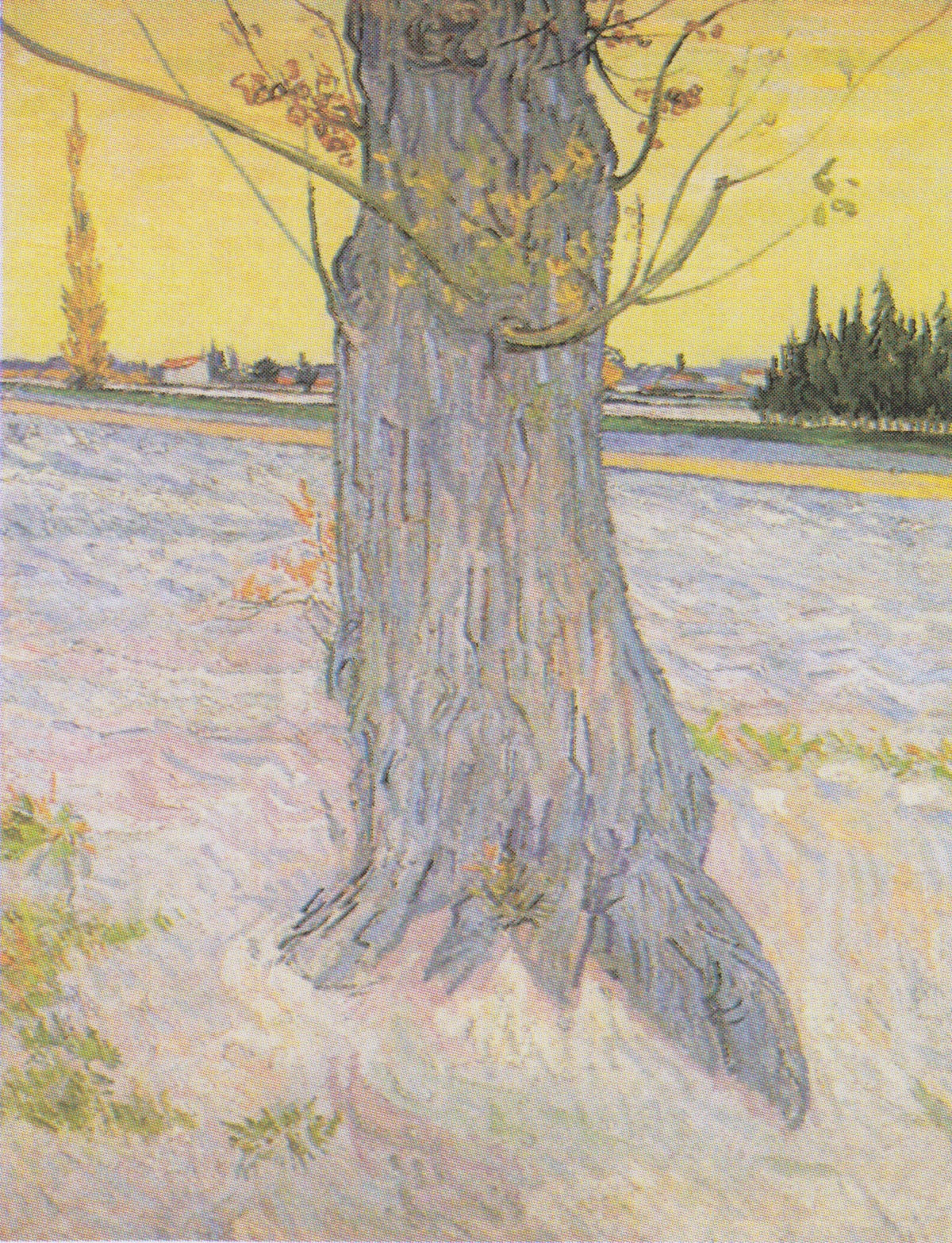 Reproduction du tableau « Tronc d'un vieil if - Vincent van Gogh » par Alpha Reproduction en peinture à l’huile
