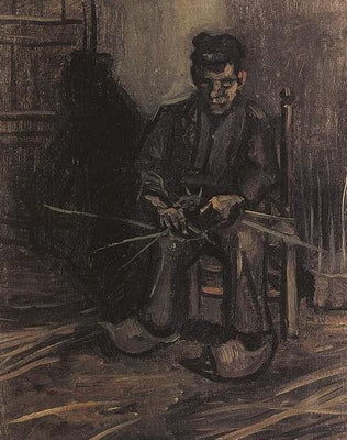 Viljelijä, joka valmistaa koria - Vincent van Gogh