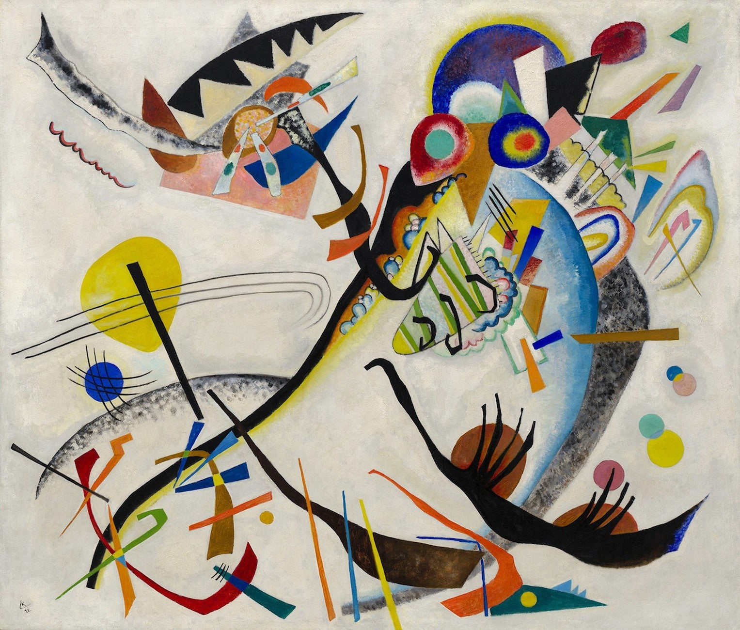 Segment bleu - Vassily Kandinsky