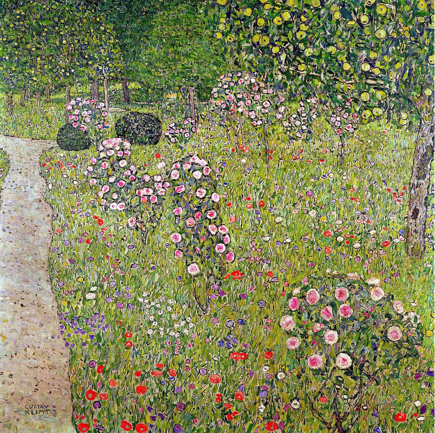 🌸 Ruusupuutarha – Gustav Klimt (noin 1912)