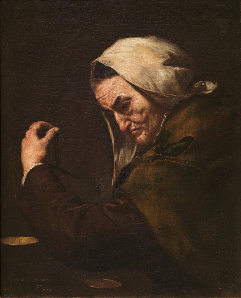 Vanha rahanlainaaja - Jusepe de Ribera