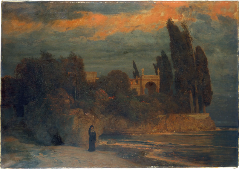 Villa meren rannalla III - Arnold Böcklin