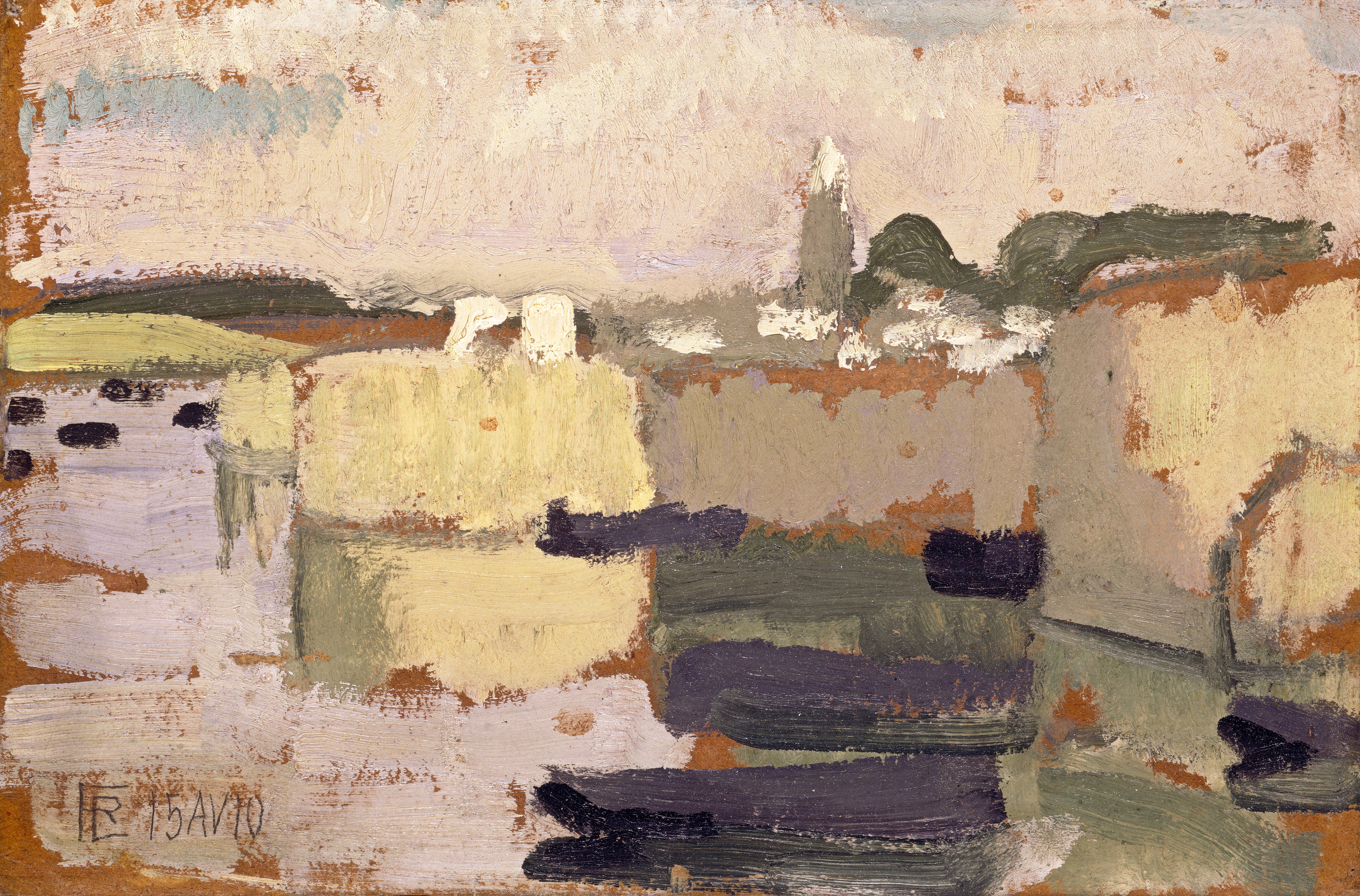 Village au bord de l'eau - Roger de La Fresnaye