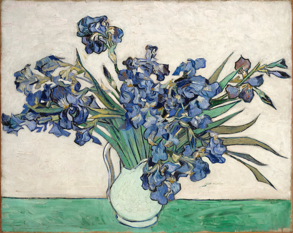 Reproduction du tableau « Les Iris - Vincent van Gogh » par Alpha Reproduction en peinture à l’huile
