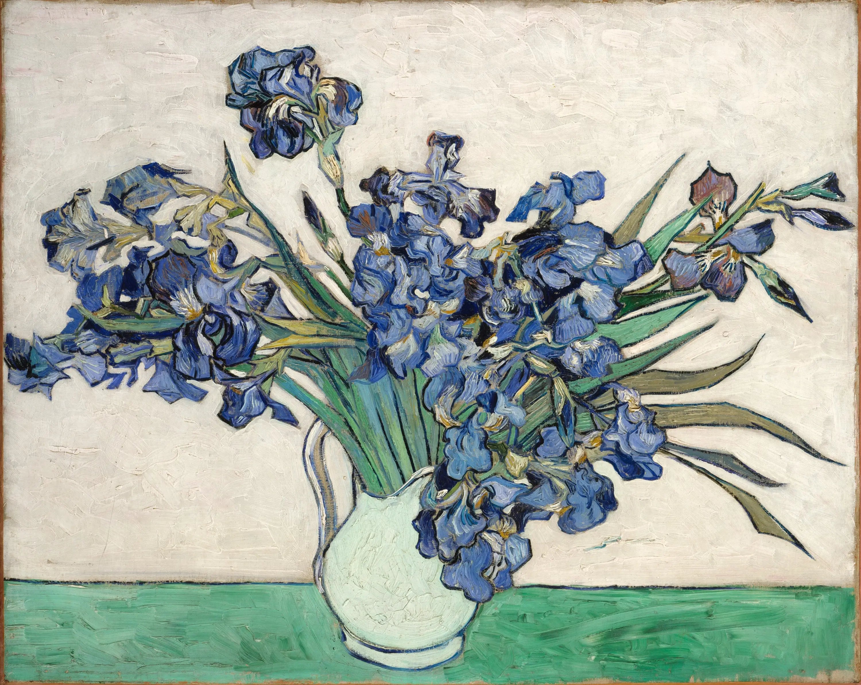 Reproduction du tableau « Les Iris - Vincent van Gogh » par Alpha Reproduction en peinture à l’huile