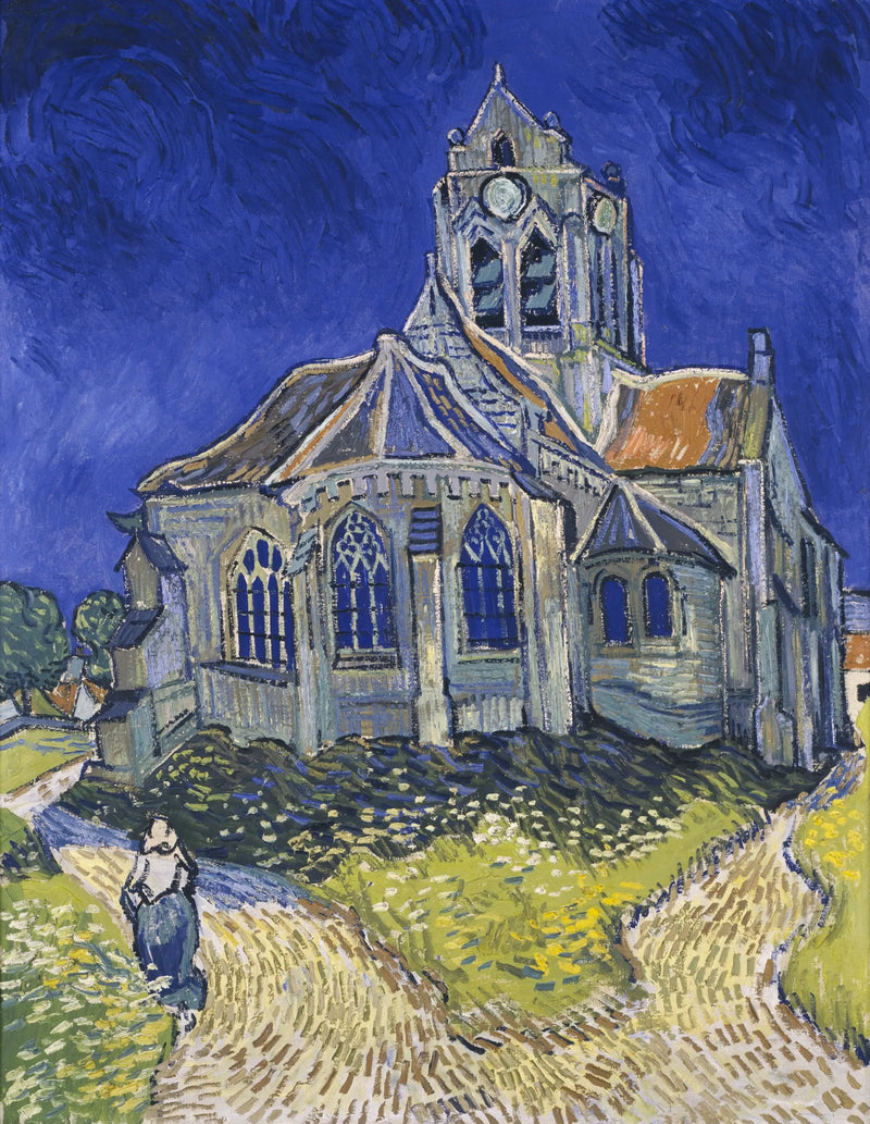 Auvers-sur-Oisen kirkko - Vincent van Gogh