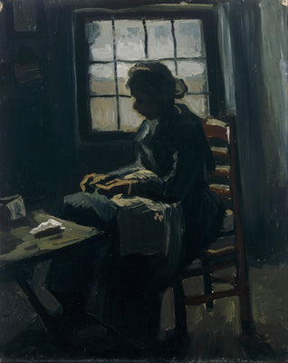Nainen ompelemassa - Vincent van Gogh
