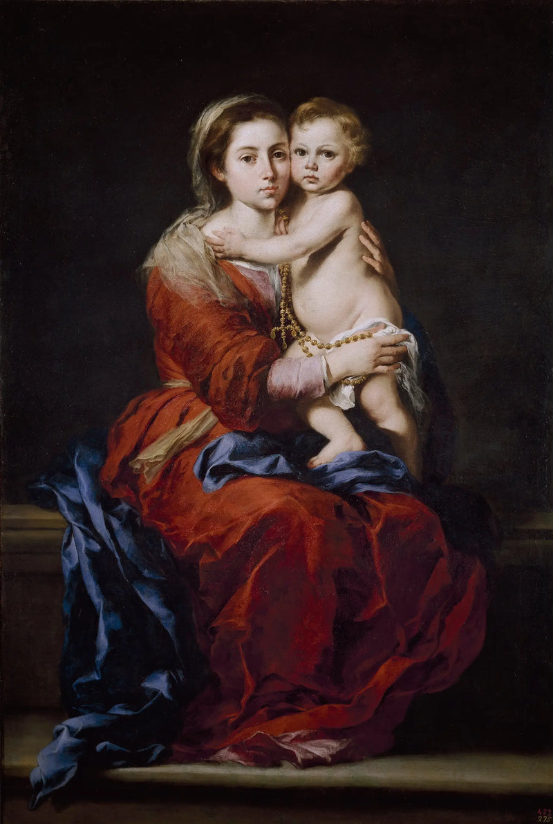 Neitsyt ja lapsi rukousnauhalla - Bartolomé Esteban Murillo