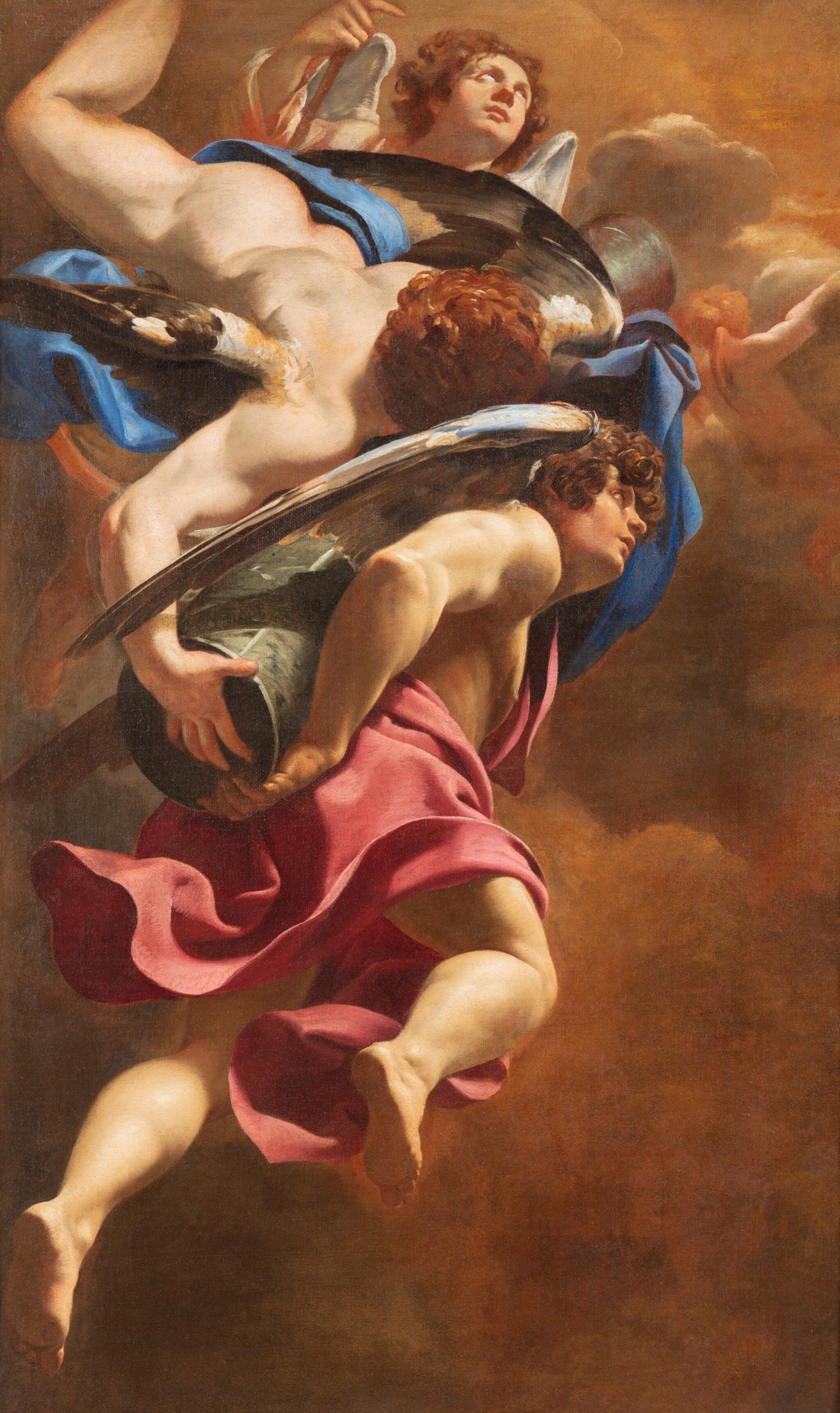 Anges portant la colonne de la Passion - Simon Vouet