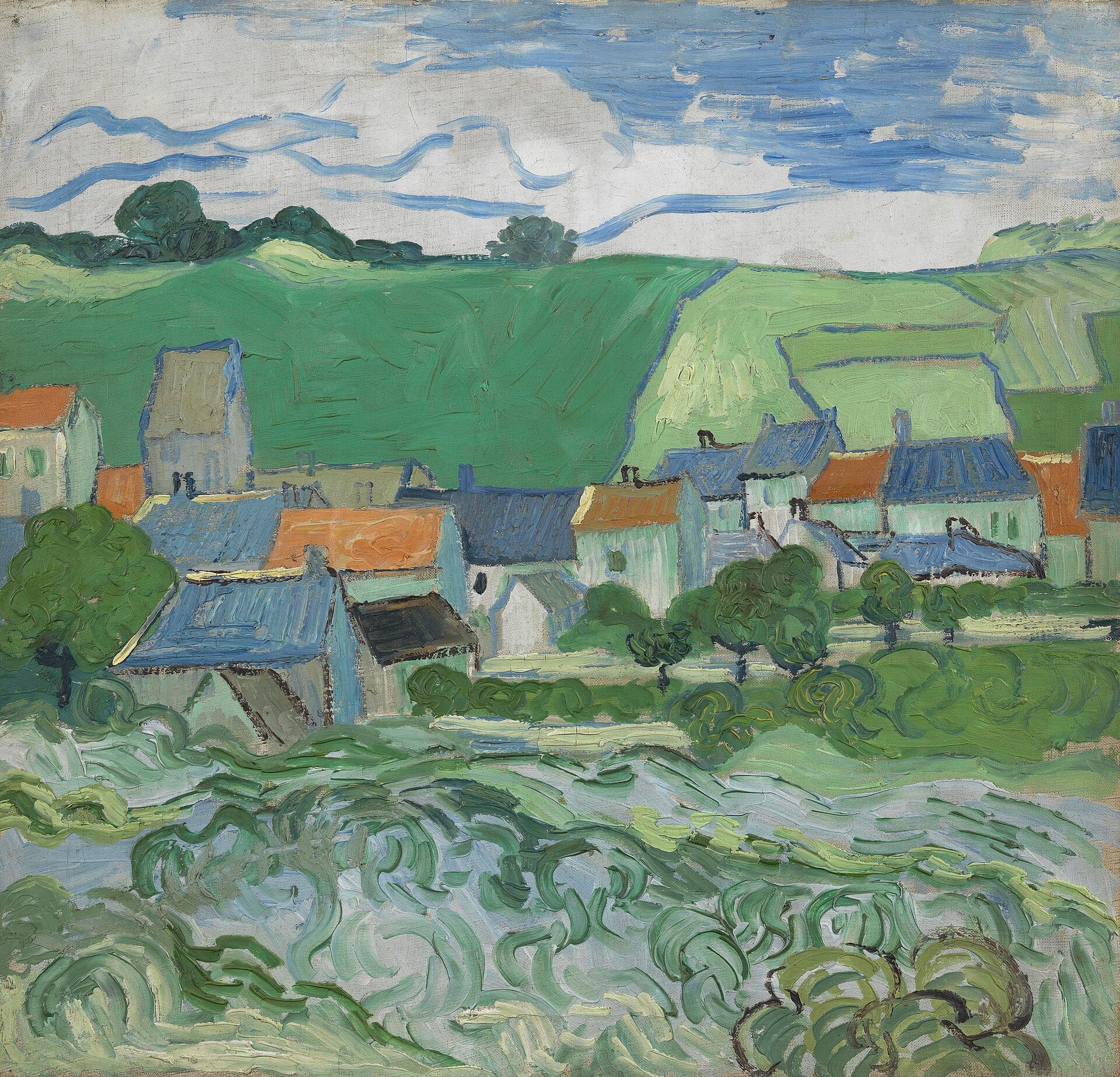 Auversin näkymä - Vincent van Gogh