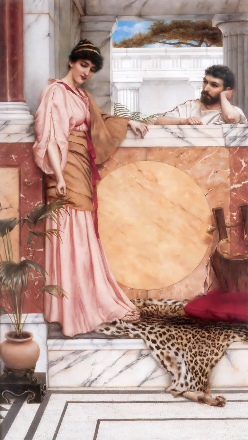 Odottaa vastausta - John William Godward