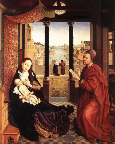 Saint Luc dessinant le portrait de la Madone - Rogier van der Weyden - Alpha Reproduction