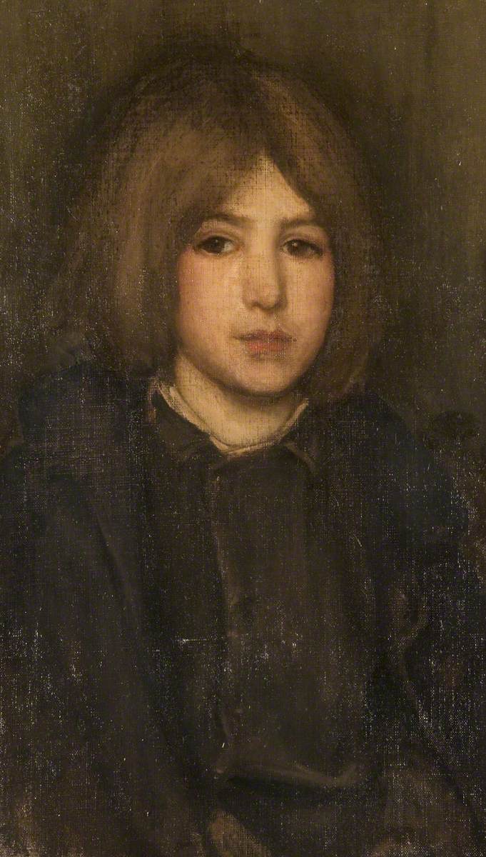 Reproduction du tableau « Brun et or : De race - James Abbott McNeill Whistler » par Alpha Reproduction en peinture à l’huile