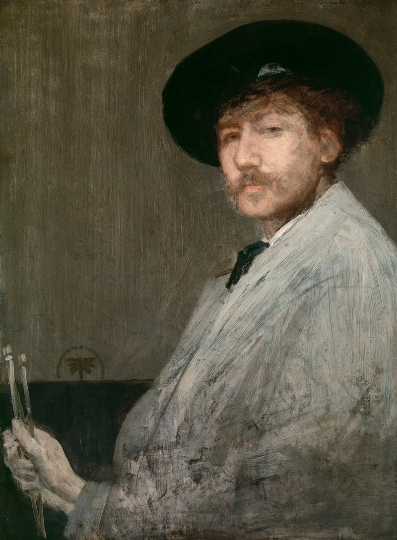 Harmaassa järjestely: taiteilijan muotokuva - James Abbott McNeill Whistler