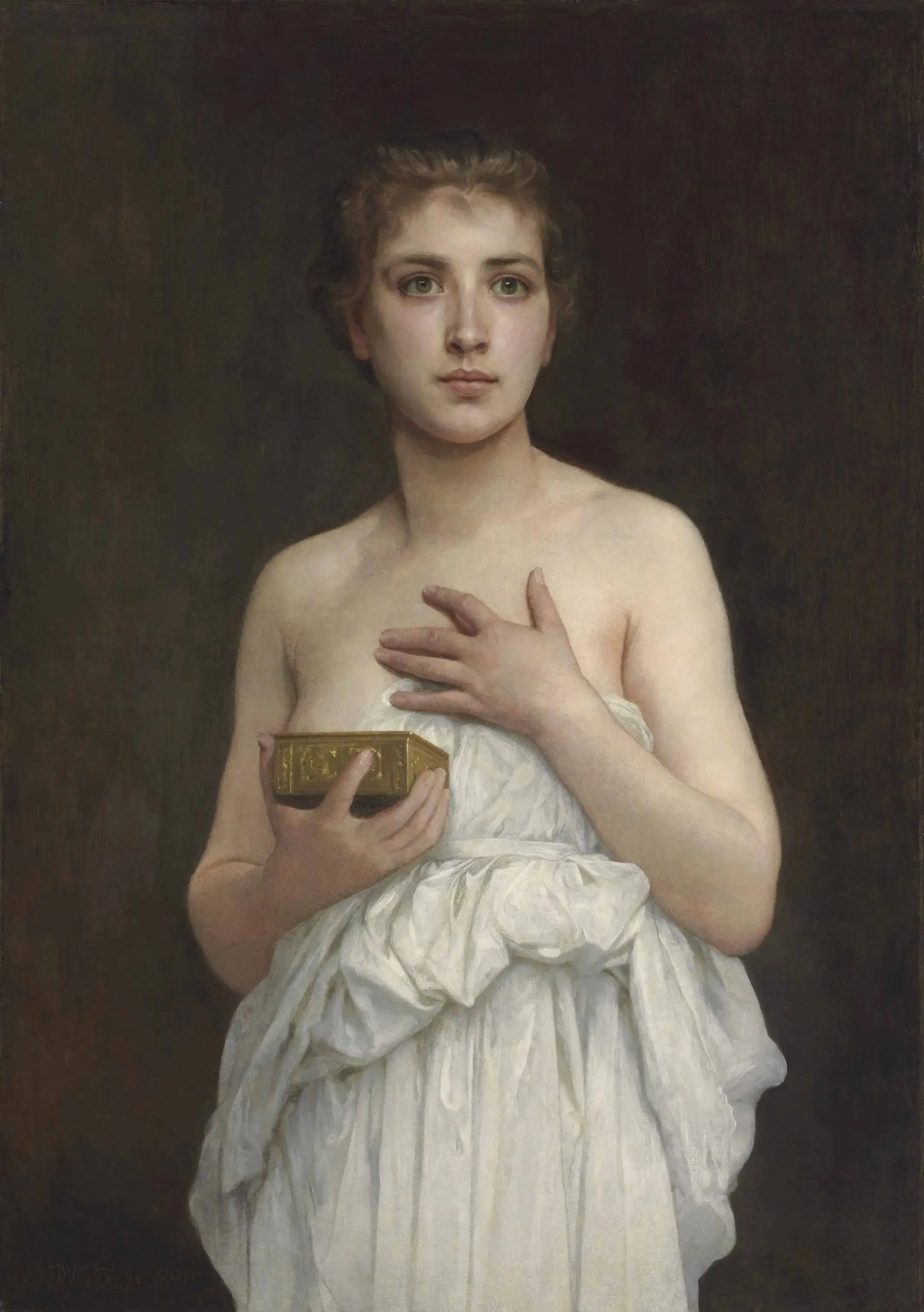 Reproduction du tableau « Pandore - Bouguereau » par Alpha Reproduction en peinture à l’huile