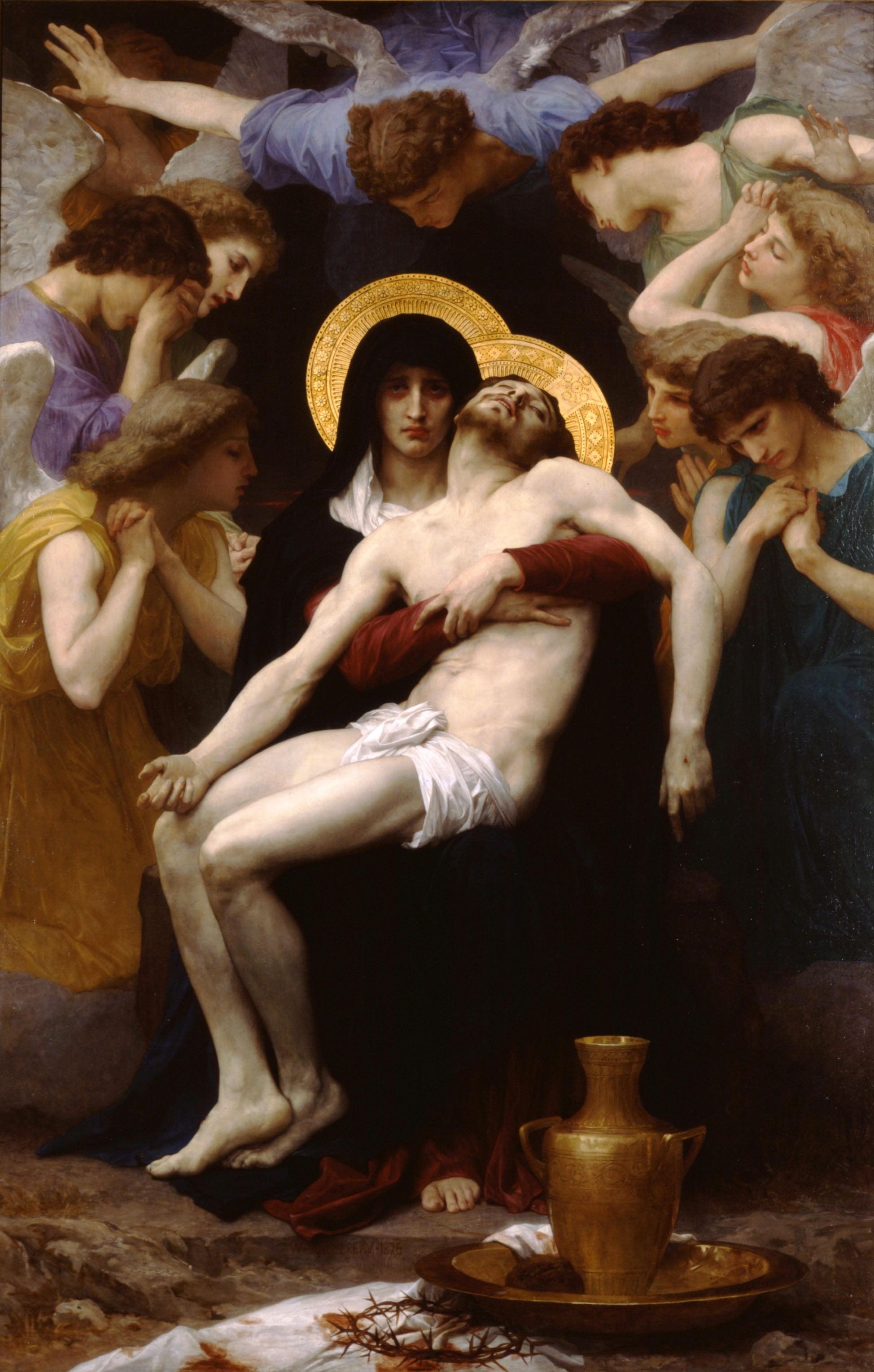 Reproduction du tableau « Pietà - Bouguereau » par Alpha Reproduction en peinture à l’huile