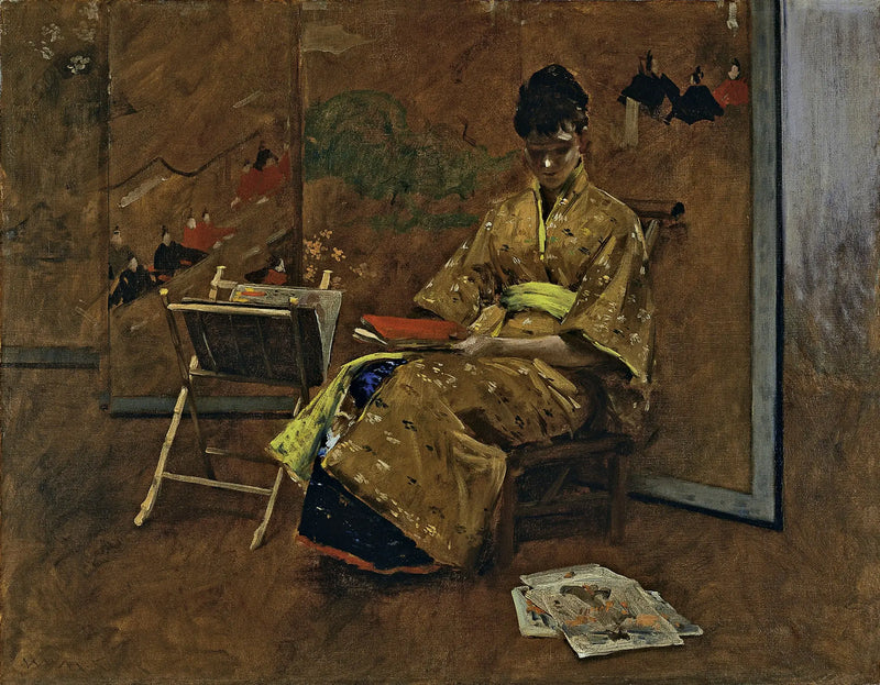 Le Kimono - William Merritt Chase