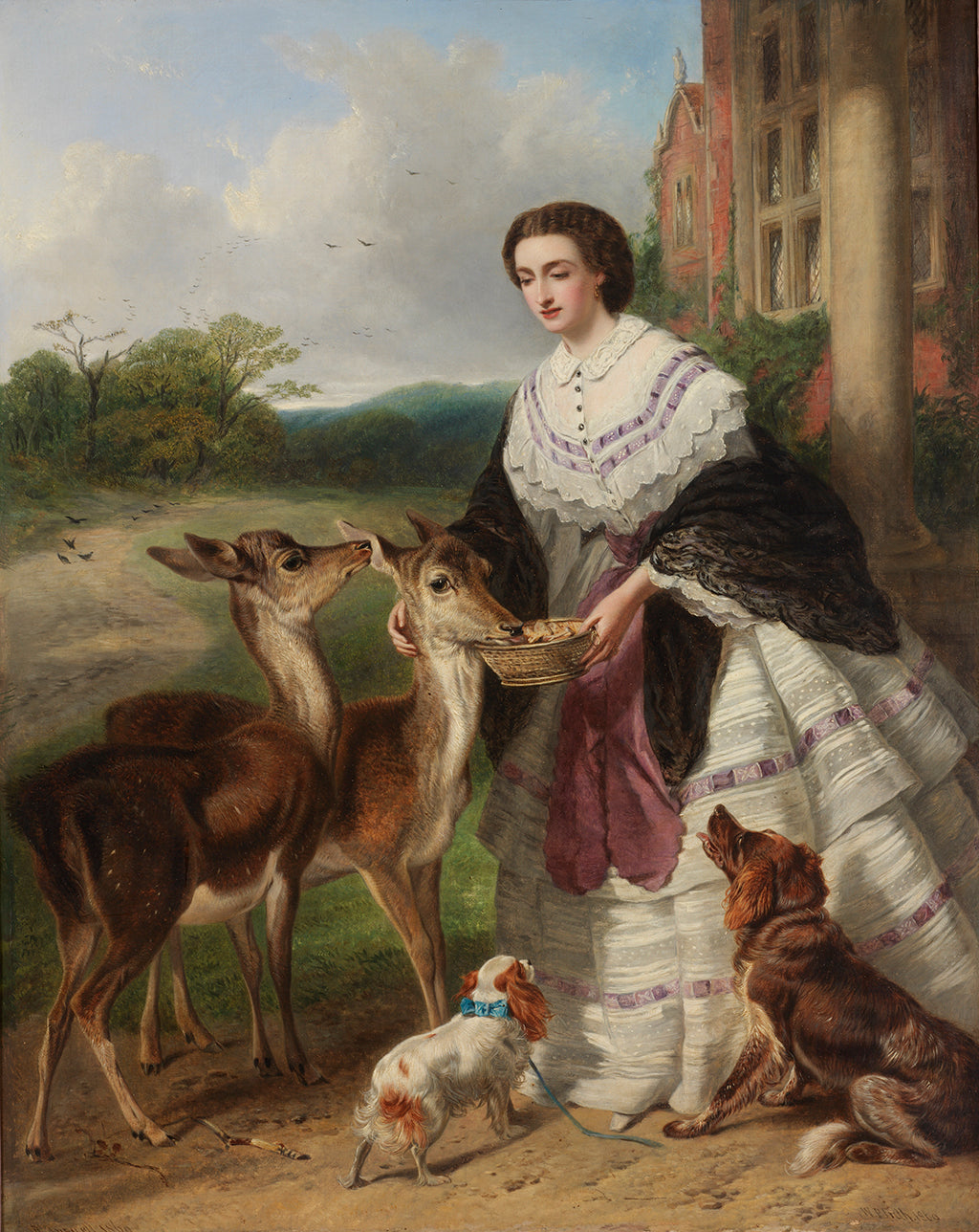 L'heure du repas (Les animaux de compagnie de ma dame) - William Powell Frith